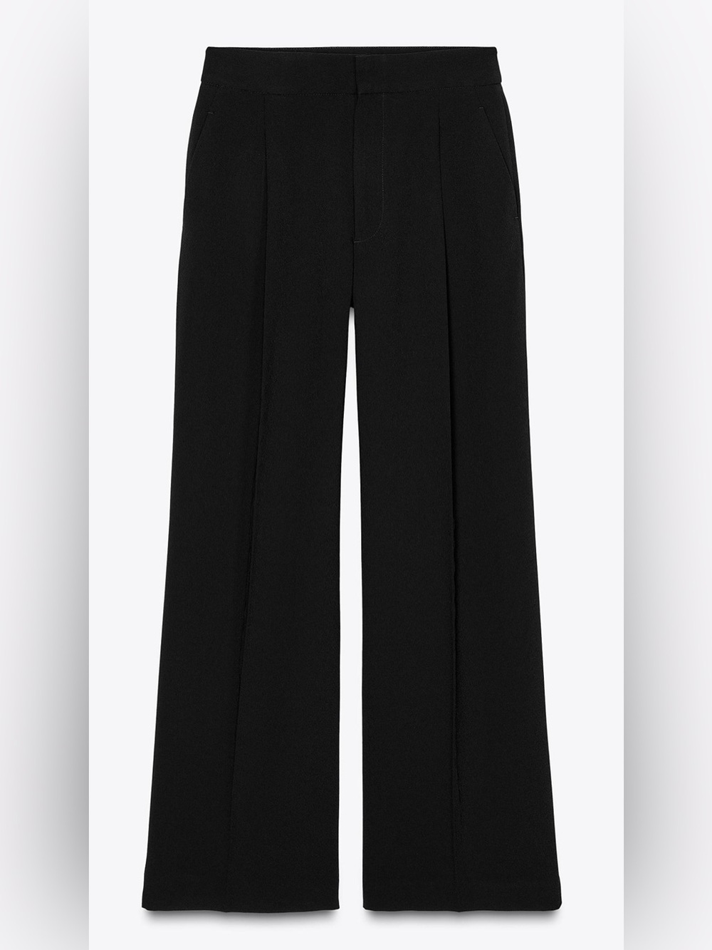 Black Wide-Leg Trousers - Women